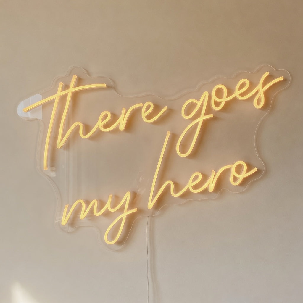 There Goes My Hero LED Neon Sign Dimmable Wall Light - Shineneon