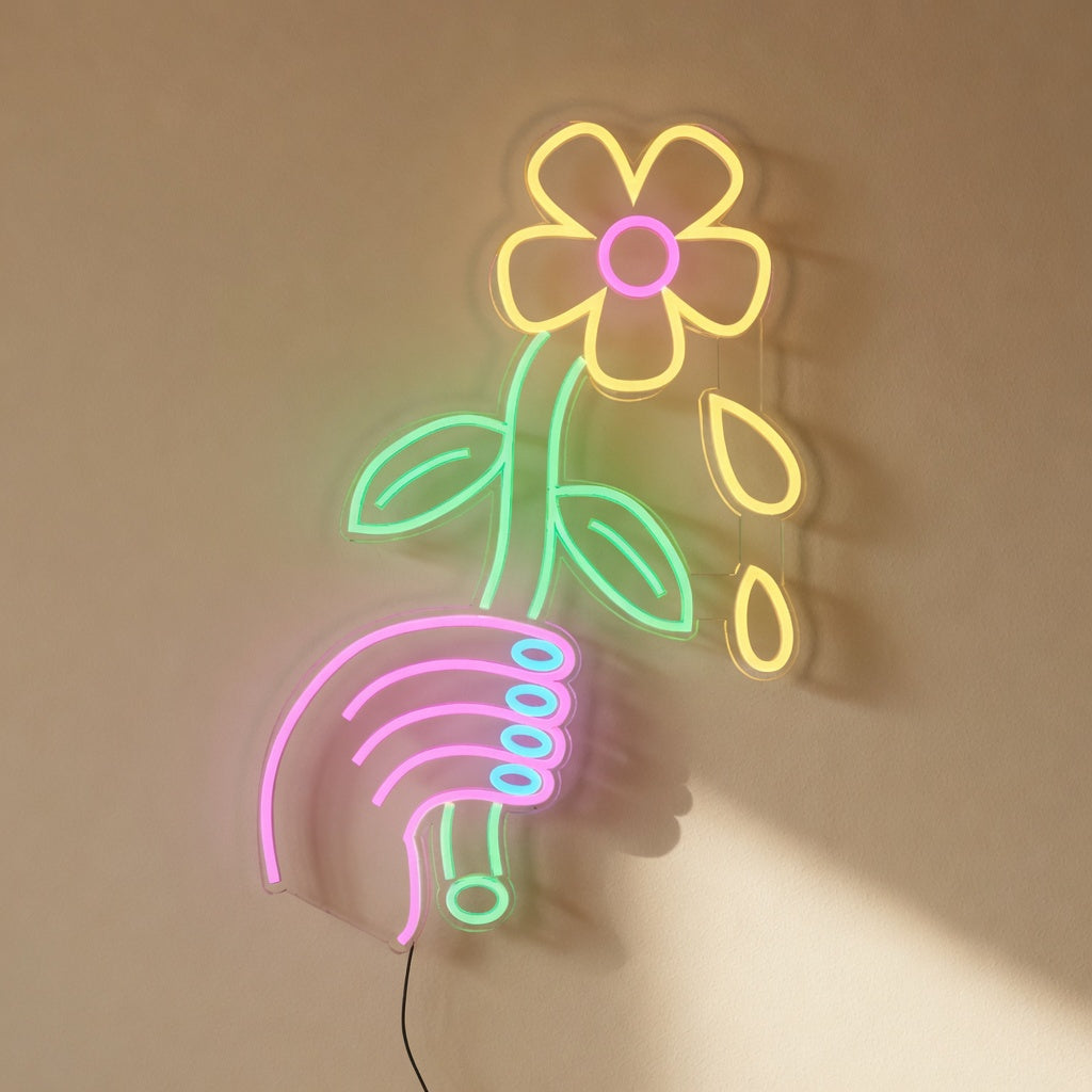 Lazy Daisy LED Neon Sign Dimmable Wall Light - Shineneon