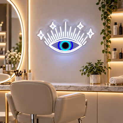 Evil Eye LED Neon Sign for Salon Light Up Business Decor - Shineneon