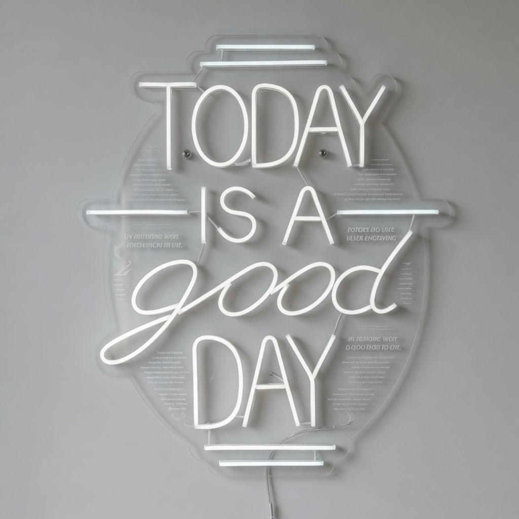 Today Is a Good Day LED Neon Sign Board Mounted Caps Mix - Shineneon