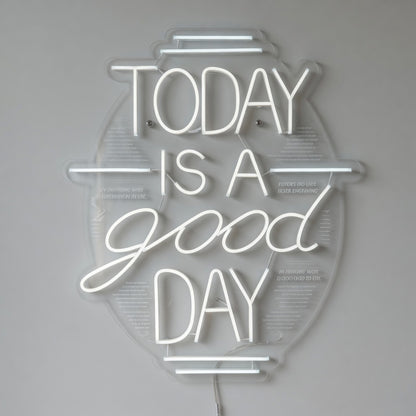 Today Is a Good Day LED Neon Sign Board Mounted Caps Mix - Shineneon