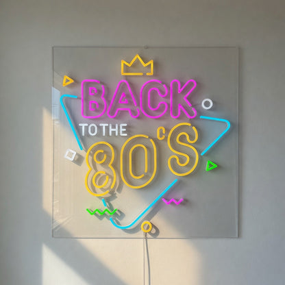 Back to the 80s LED Neon Sign Dimmable Wall Light - Shineneon