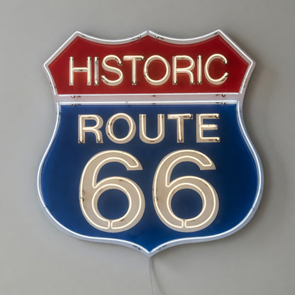 Route 66 LED Neon Sign for Man Cave - Shineneon