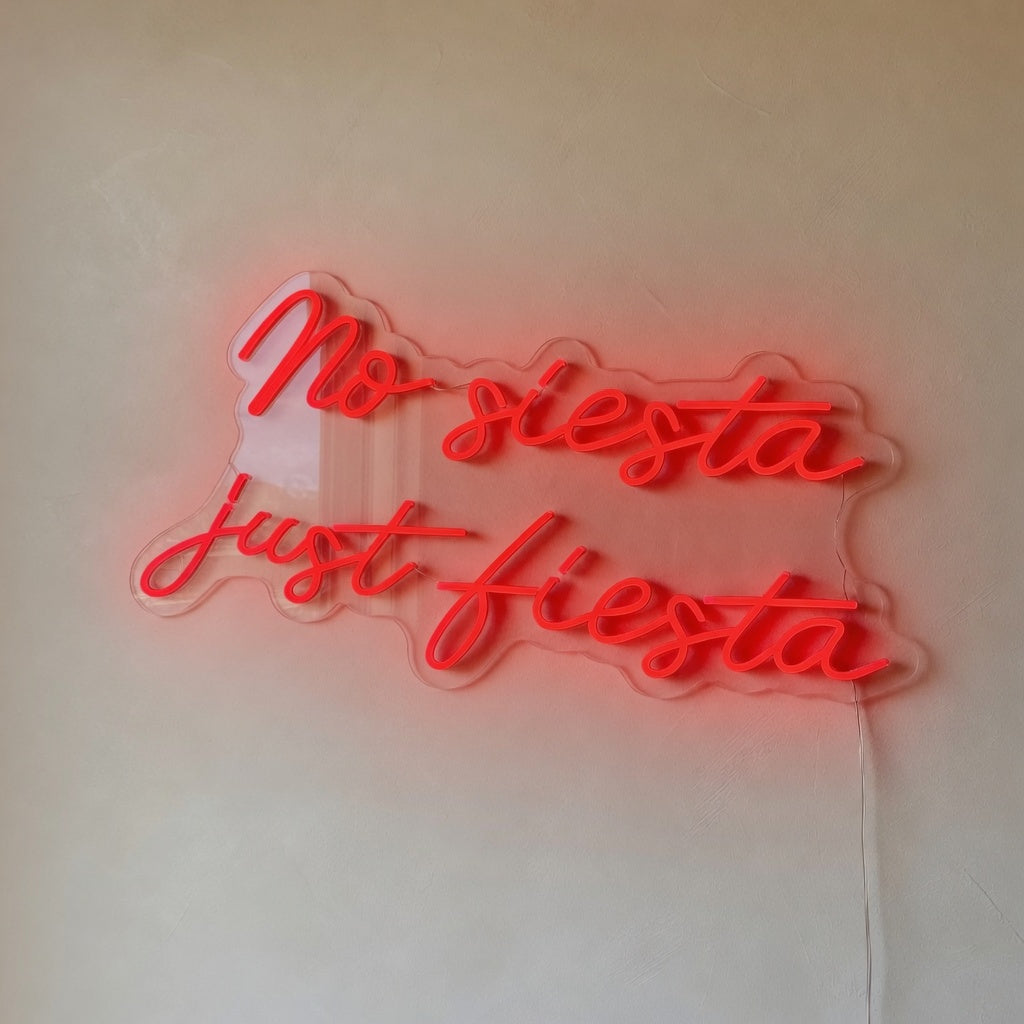 No Siesta Just Fiesta LED Neon Sign - Shineneon