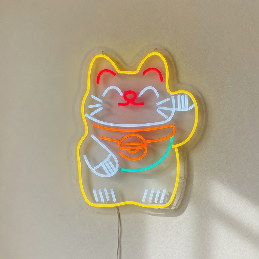 Lucky Cat LED Neon Sign Wall Neon Signs - Shineneon