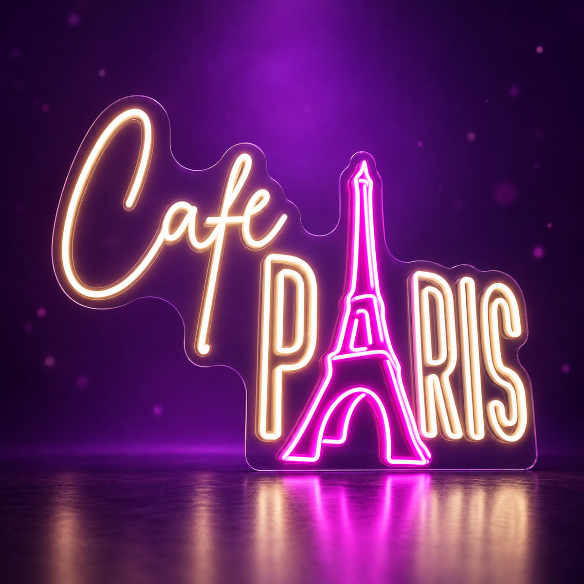 Cafe Paris LED Neon Sign Dimmable Wall Light - Shineneon