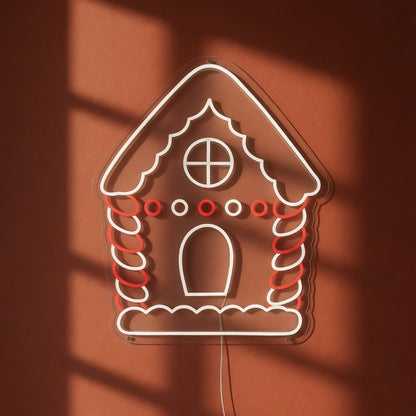 Gingerbread House Christmas Neon Sign - Shineneon