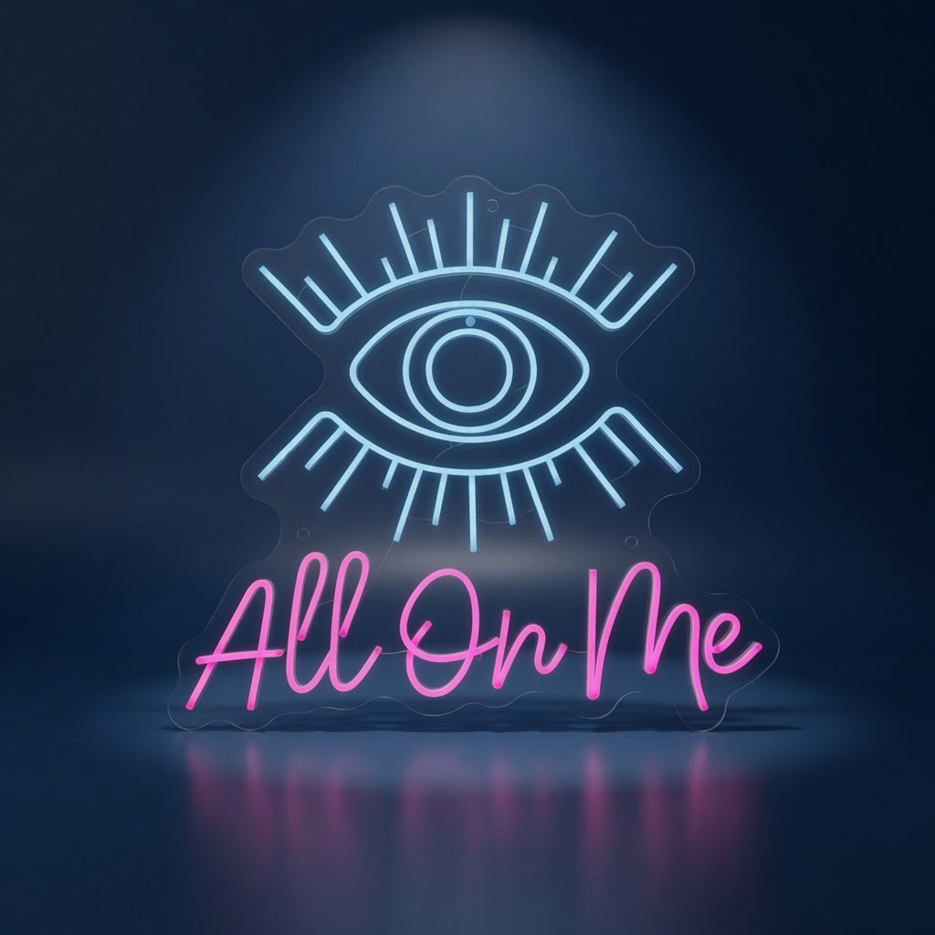 Eyes All on Me LED Neon Sign for Salon - Shineneon