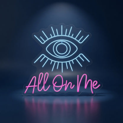Eyes All on Me LED Neon Sign for Salon - Shineneon