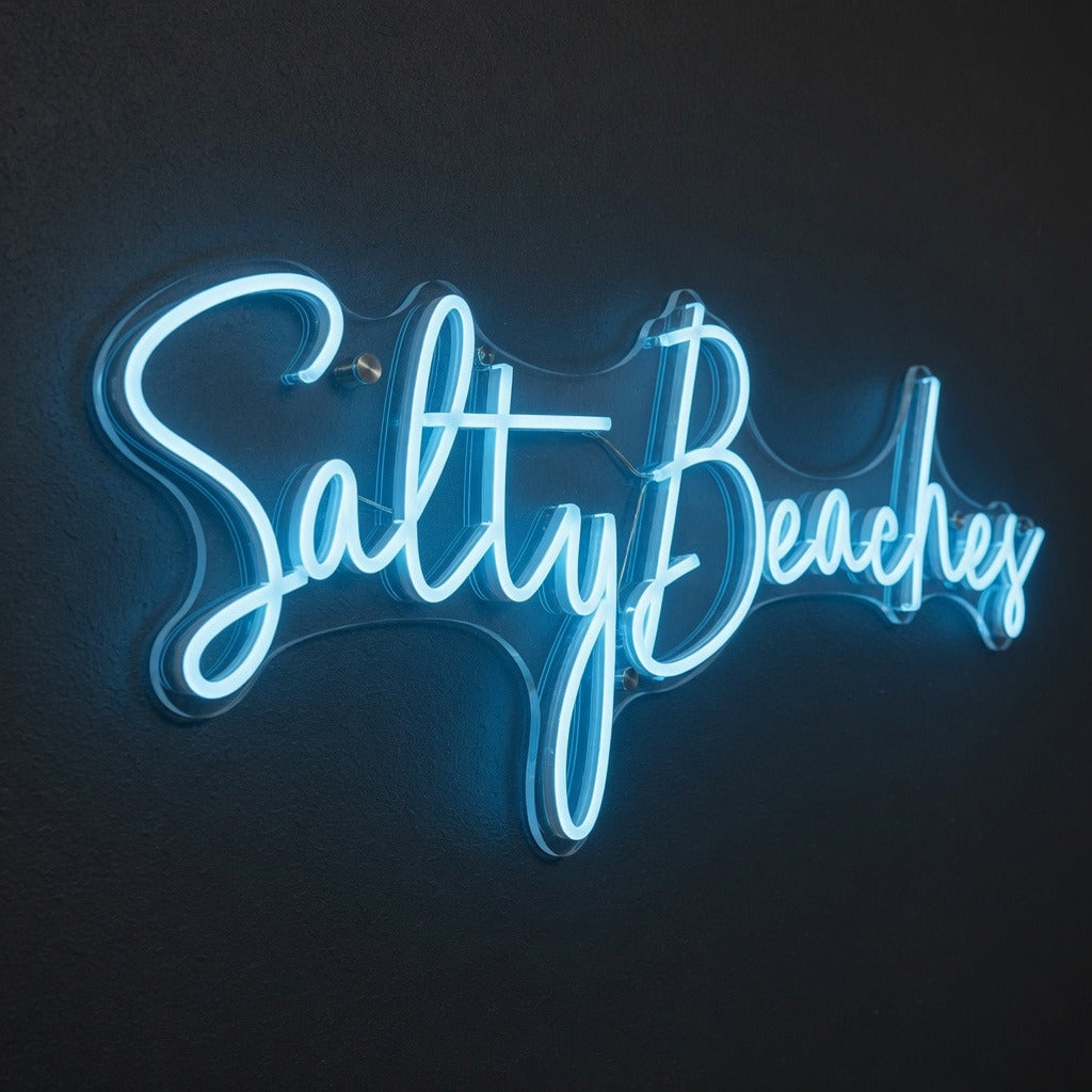 Salty Beaches LED Neon Sign - Shineneon