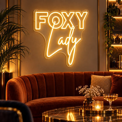 Foxy Lady LED Neon Sign Dimmable Wall Light - Shineneon