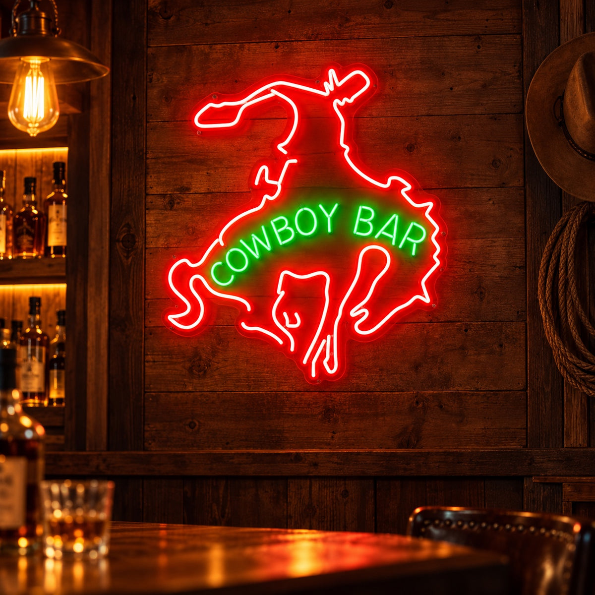 Cowboy Bar Neon Sign Home Neon Signs - Shineneon