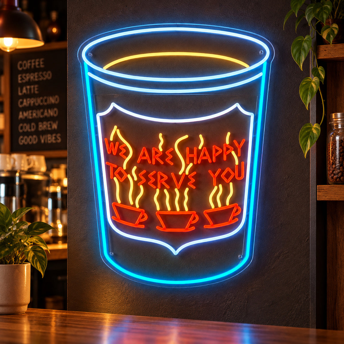 NYC Coffee Cup Neon Sign Wall Neon Signs - Shineneon