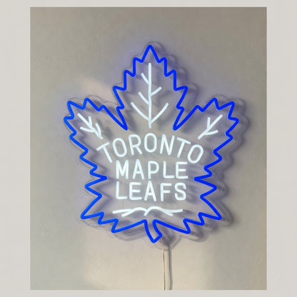 Toronto Maple Leafs LED Neon Sign for Man Cave Dimmable Wall Decor - Shineneon