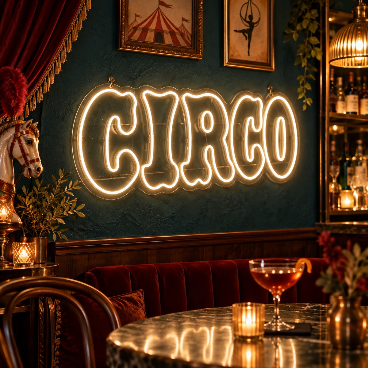Circo Portuguese Circus LED Neon Sign Dimmable Wall Light Wall Neon Signs - Shineneon