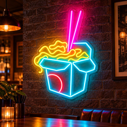 Noodles LED Neon Sign, Dimmable Wall Light - Shineneon
