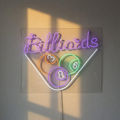 Billiards Pool LED Neon Sign for Bar Light Up Business Decor - Shineneon