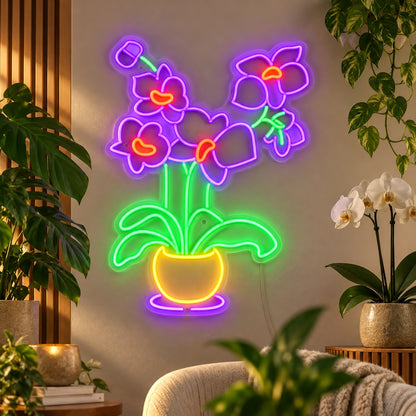 Elegant Orchid LED Neon Light Sign - Shineneon