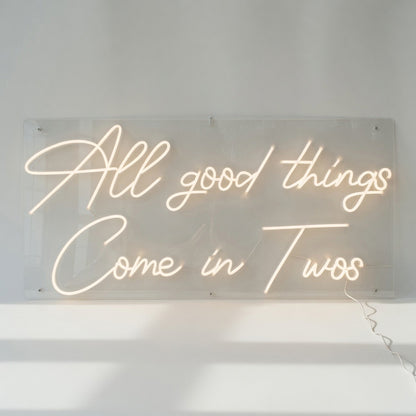All Good Things Come to an End LED Neon Sign Dimmable Wall Light - Shineneon