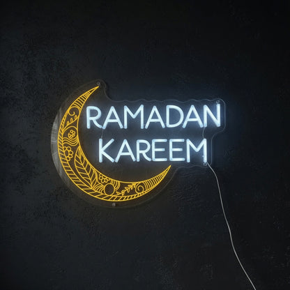 Ramadan Kareem LED Neon Sign Classic Caps Design - Shineneon