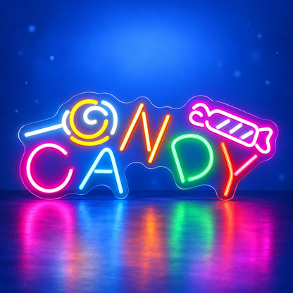 Candy LED Neon Sign for Halloween Light Up Party Decor - Shineneon