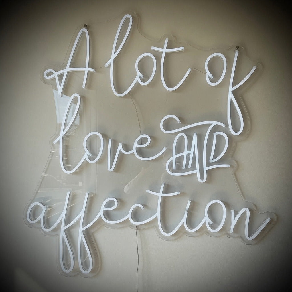 A Lot of Love and Affection LED Neon Sign Dimmable Wall Light - Shineneon