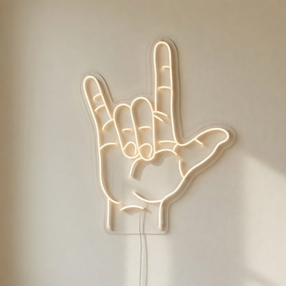 Love You Hand Gesture LED Neon Sign - Shineneon