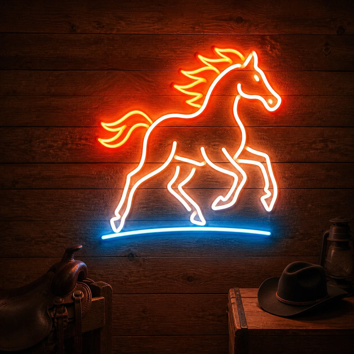 Ranch Horse Vintage LED Neon Sign Home Neon Signs - Shineneon