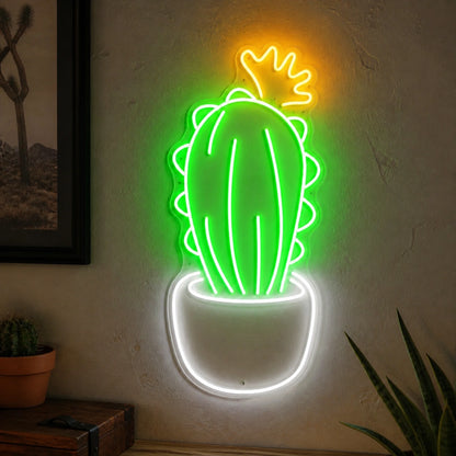 Potted Cactus Room Vintage LED Neon Sign Wall Neon Signs - Shineneon
