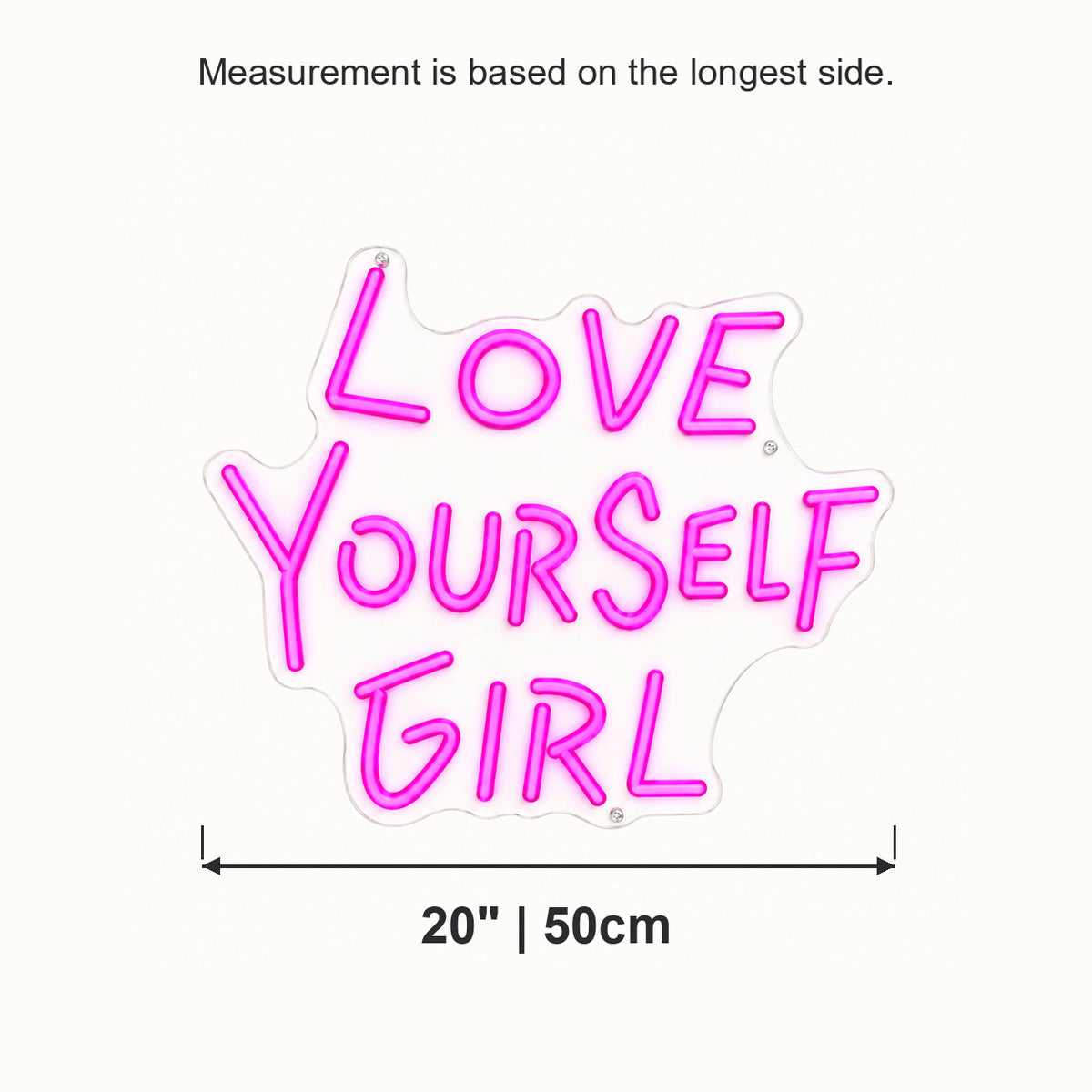 Love Yourself Girl LED Neon Sign - Shineneon