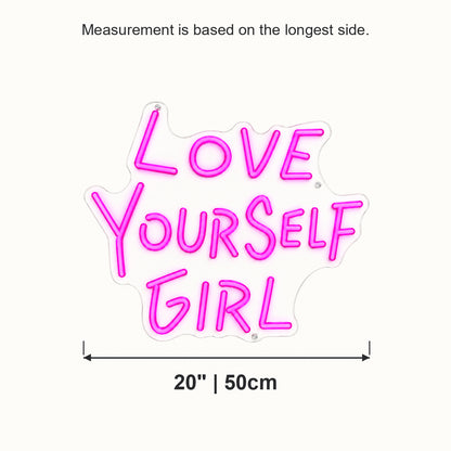 Love Yourself Girl LED Neon Sign - Shineneon