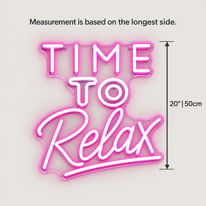 Time to Relax LED Neon Sign Wall Neon Signs - Shineneon