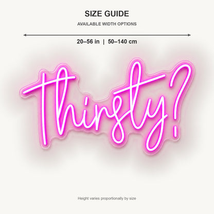 Thirsty LED Neon Sign Wall Neon Signs - Shineneon