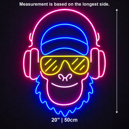 Music Monkey LED Neon Sign Wall Neon Signs - Shineneon