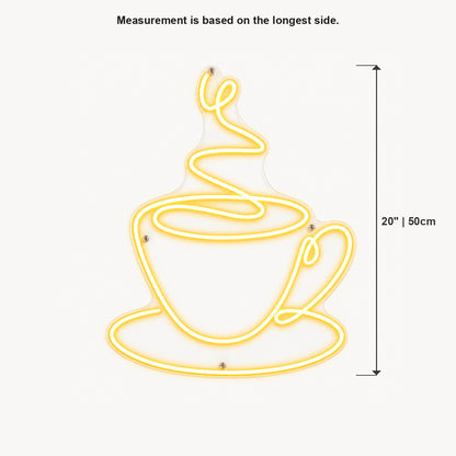 Steaming Coffee Cup LED Neon Sign Wall Neon Signs - Shineneon