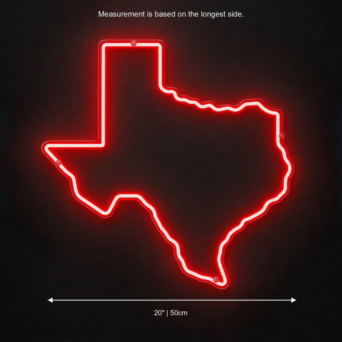 Texas State Map LED Neon Sign - Shineneon