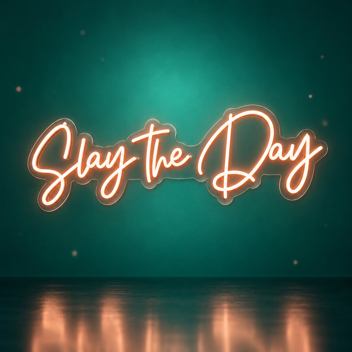 Slay The Day LED Neon Sign Dimmable Wall Light - Facebook Ad Image