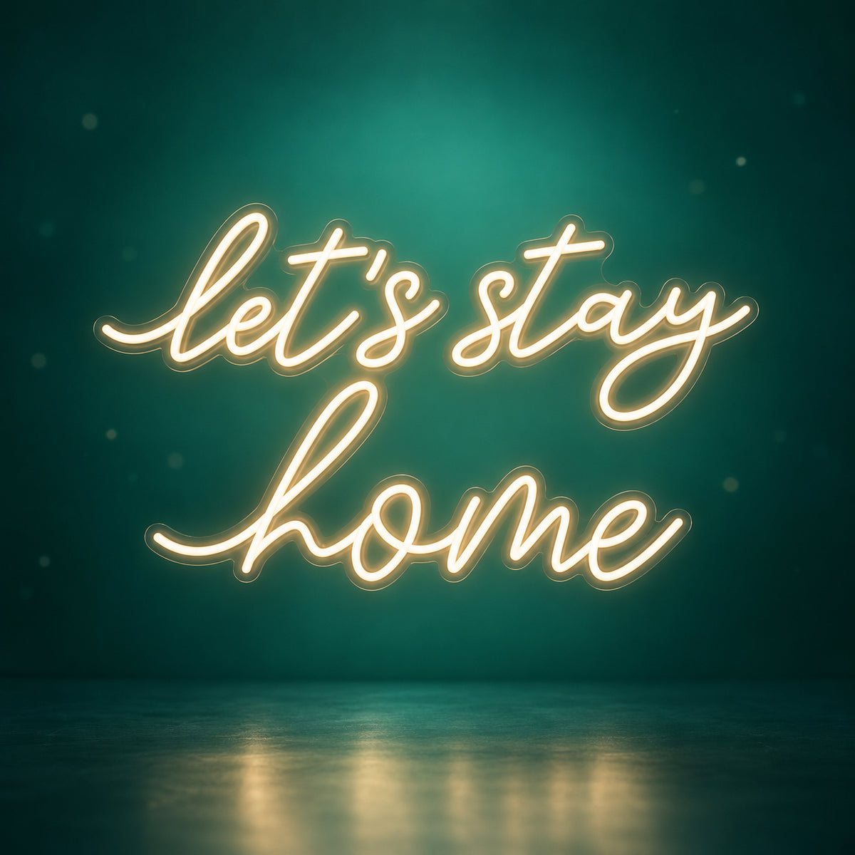 Let’s Stay Home LED Neon Sign - Facebook Ad Image