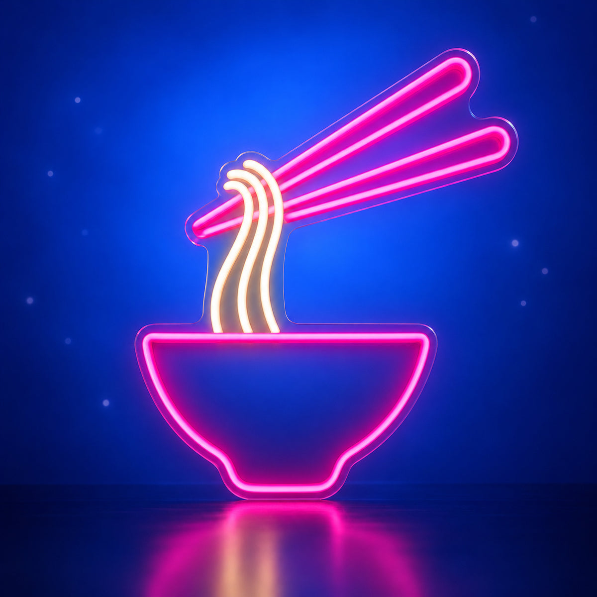 Bowl of Noodles LED Neon Sign Dimmable Wall Light - Facebook Ad Image