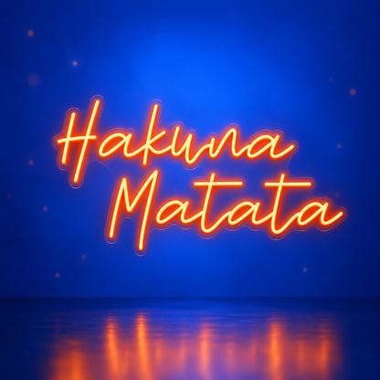 Hakuna Matata LED Neon Sign - Facebook Ad Image