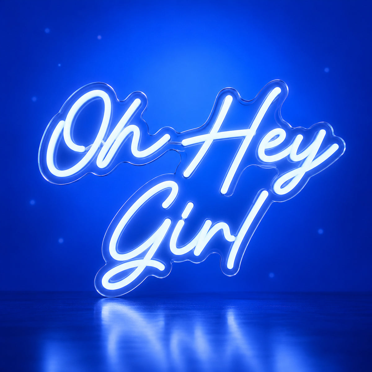 Oh Hey Girl LED Neon Sign Dimmable Wall Light - Facebook Ad Image