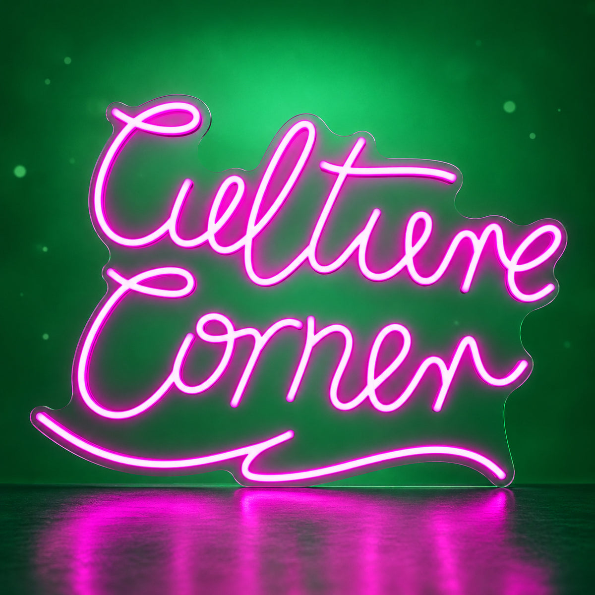 Culture Corner LED Neon Sign Dimmable Wall Light - Facebook Ad Image