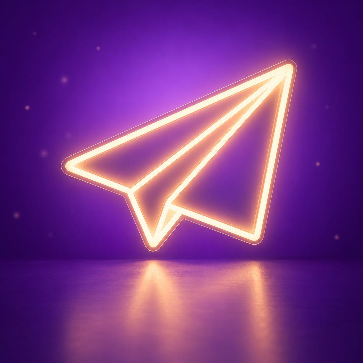 Paper Plane LED Neon Sign Dimmable Wall Light - Facebook Ad Image