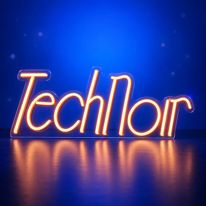 Technor LED Neon Sign for Man Cave Dimmable Wall Decor - Facebook Ad Image