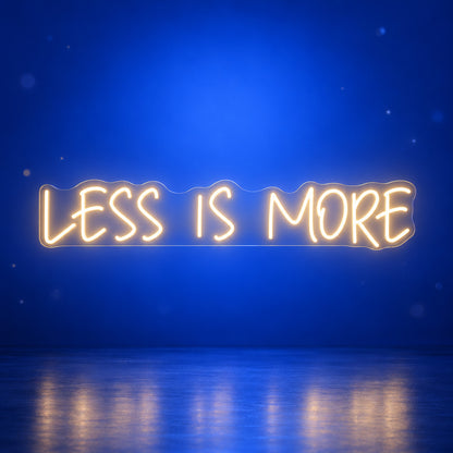 Less Is More Neon Sign - Facebook Ad Image