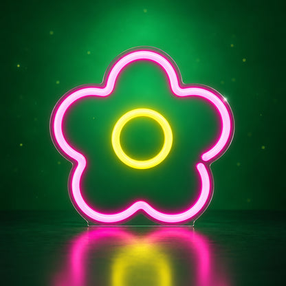 Daisy Flower LED Neon Sign Dimmable Wall Light - Facebook Ad Image