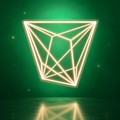CRYSTAL SHAPE Neon Sign - Facebook Ad Image