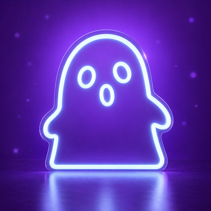 Ghost Boo Halloween Neon Sign - Facebook Ad Image