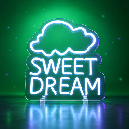 Sweet Dream LED Neon Sign for Man Cave Dimmable Wall Decor - Facebook Ad Image