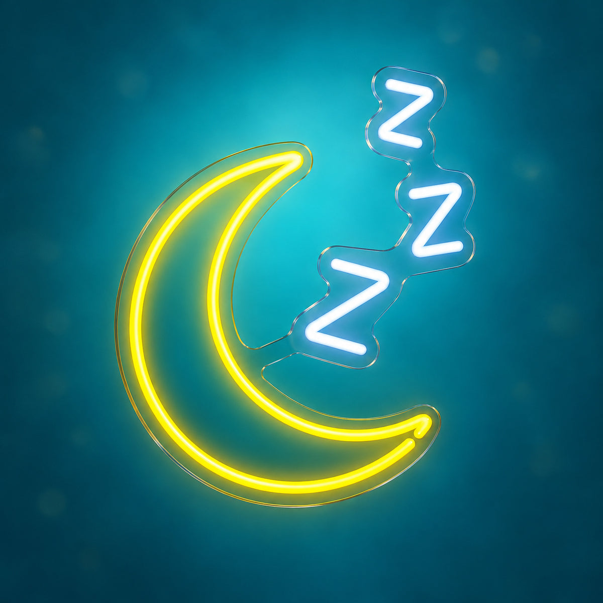 Sleepy Moon with ZZZ LED Neon Sign Dimmable Wall Light - Facebook Ad Image